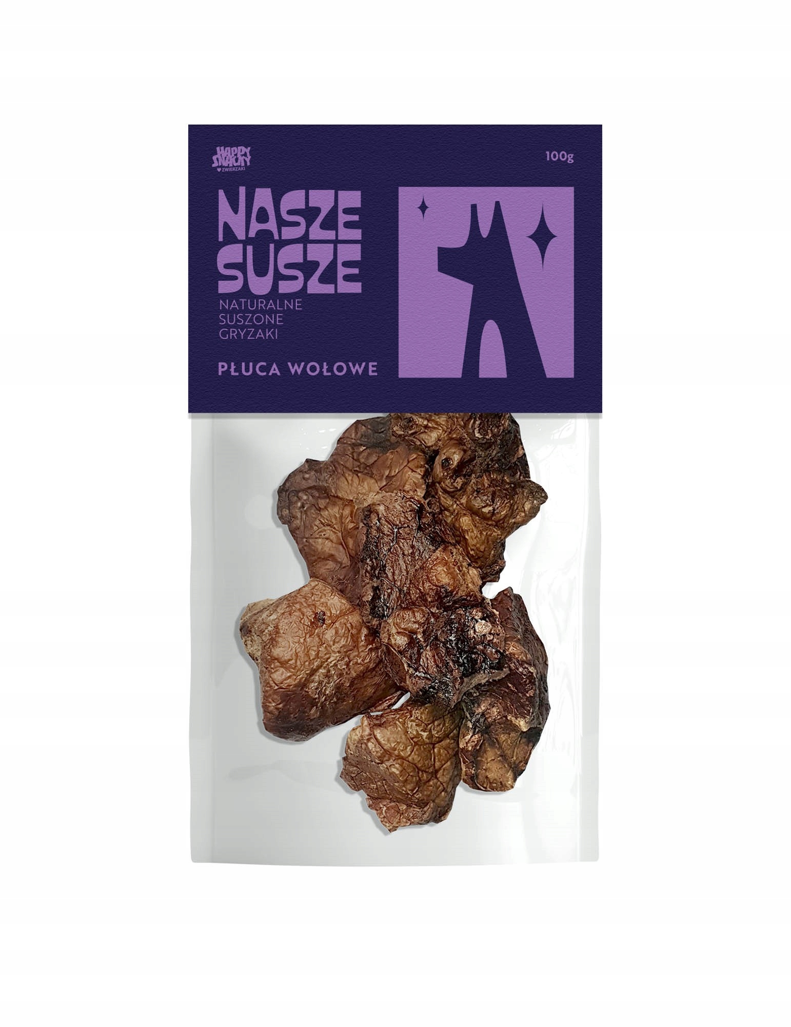 PRZYSMAKI DLA PSA PŁUCA WOŁOWE 100G HAPPY SNACKY