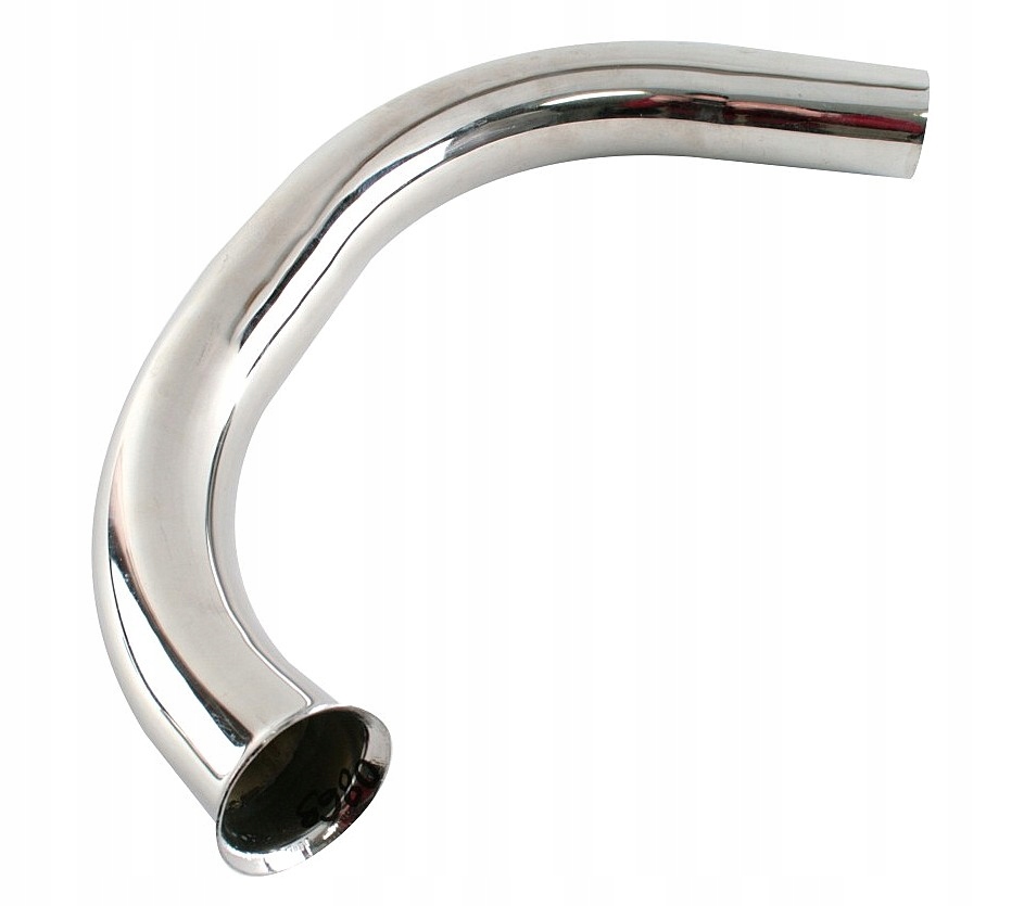 0863 - Выхлопной локоть MZ ETZ 251 глушитель труба хром WR