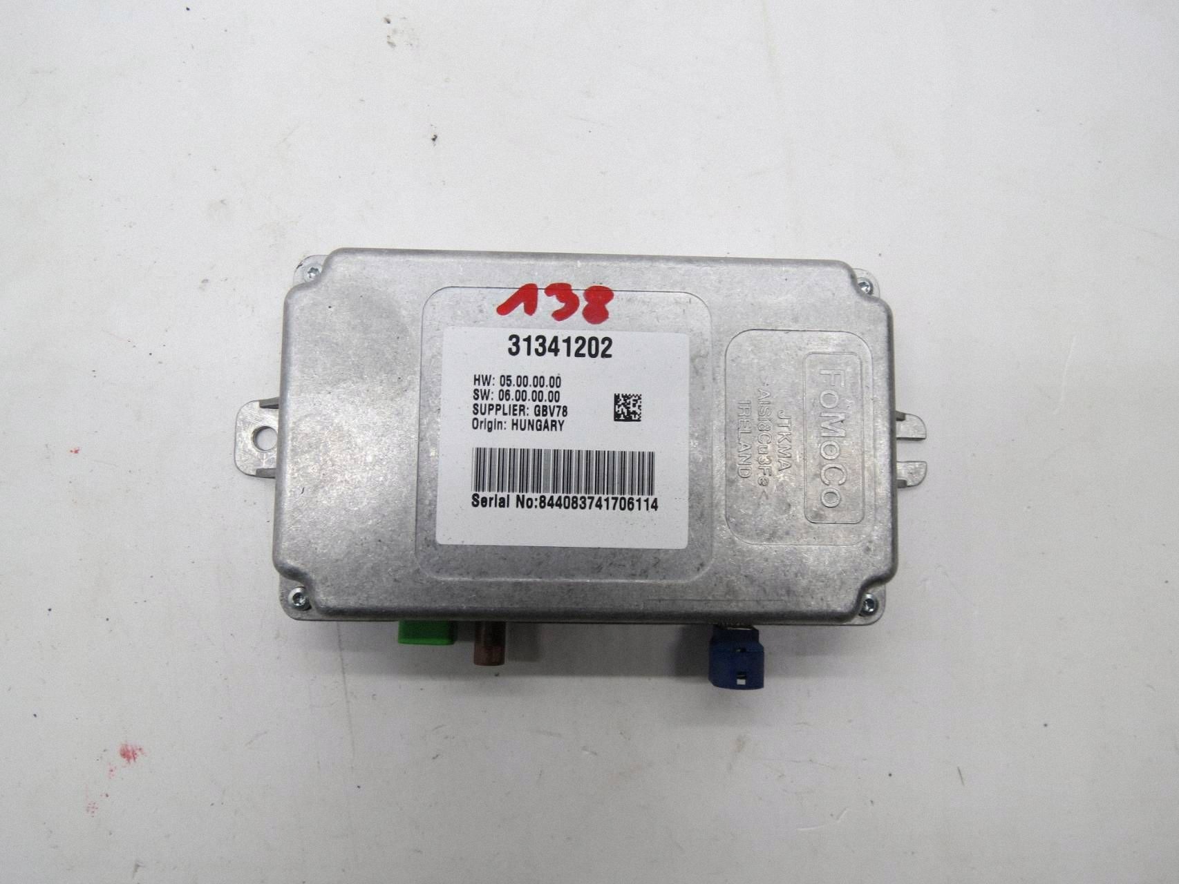 module control unit amplifier KAMERY VOLVO S60 II V60 and 31341202