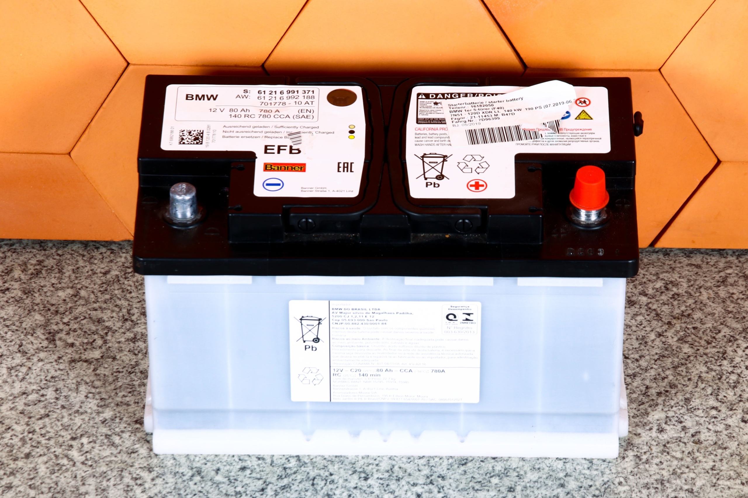 BMW Original AKUMULATOR EFB 80Ah 780A 2019 r.