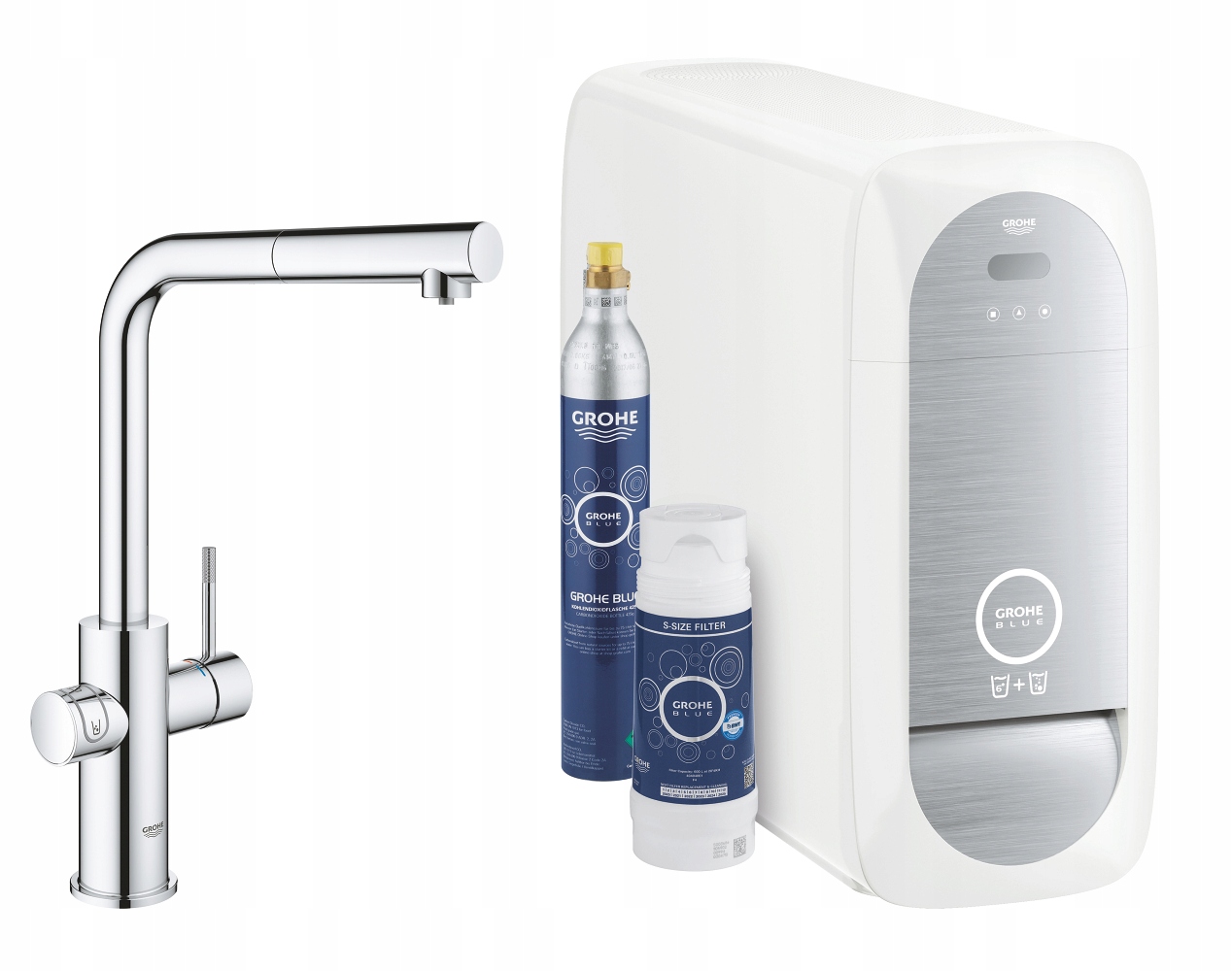 Grohe Blue Home zestaw startowy z wyciąganą wylewką 31539000