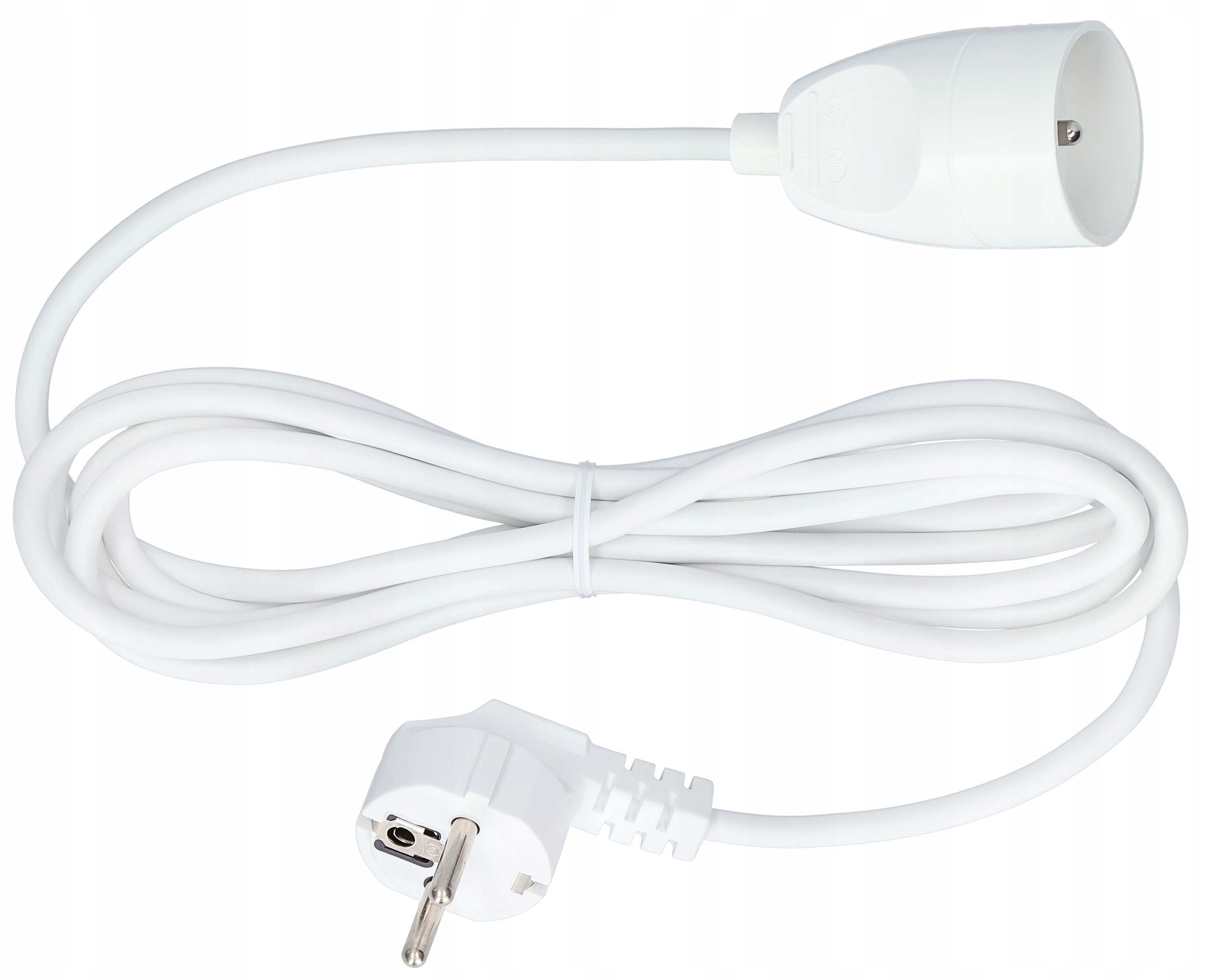 Przedłużacz pojedynczy z uziemieniem 1m biały Marka Jonex