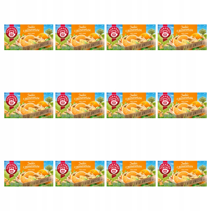 Ovocný čaj Teekanne Zázvor s pomerančem, 20 sáčků X12