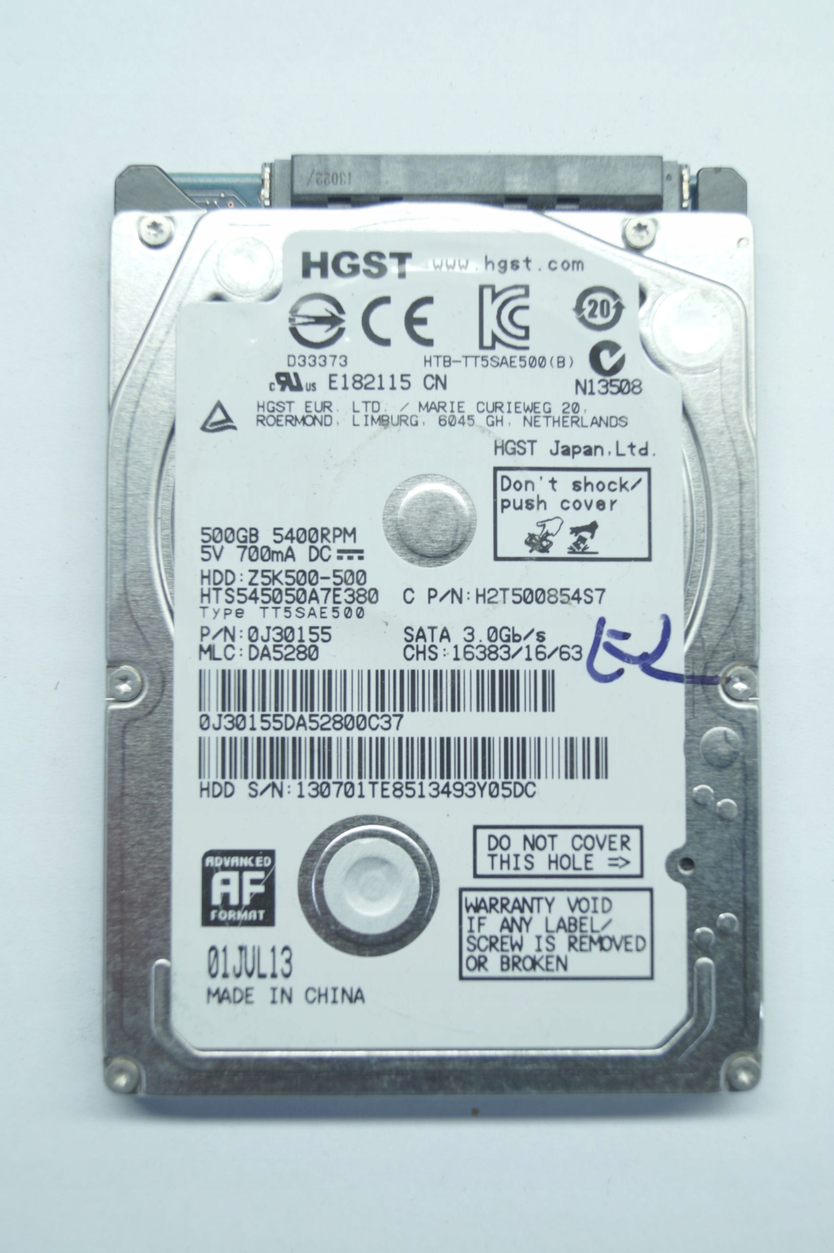 Elektronika do dysku HGST HTS545050A7E380