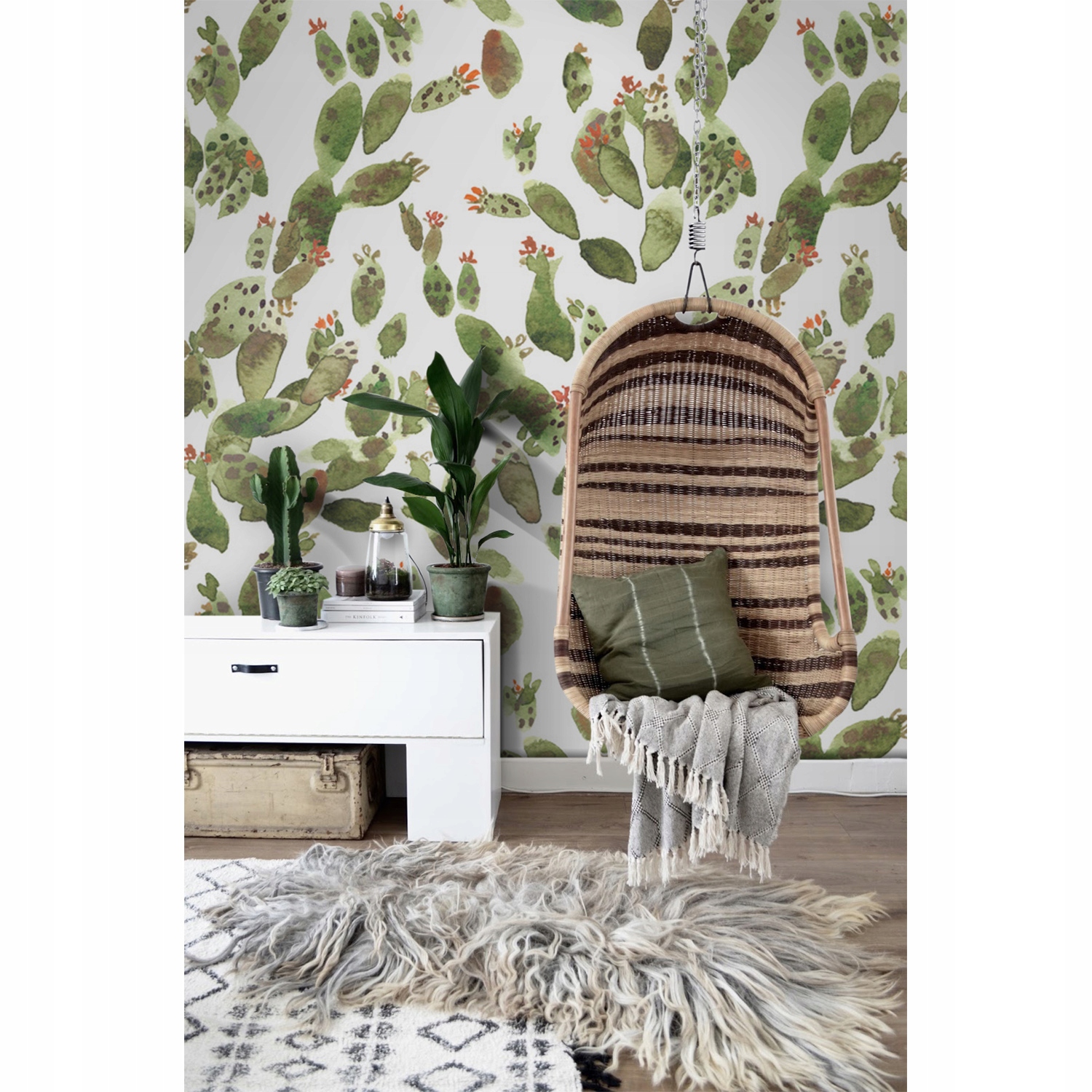 

Tapeta flizelina Akwarela kaktusów 416x254 + klej