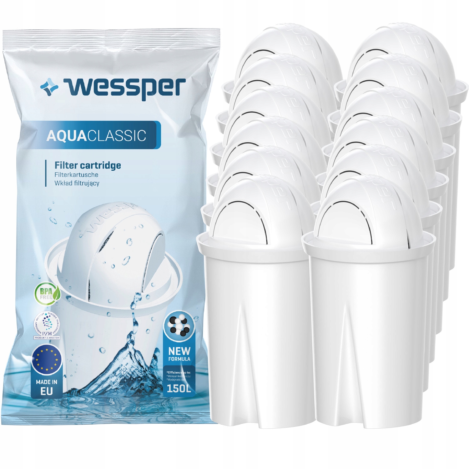 

Wessper Wkład Filtr Dzbanka Classic Twarda Dafi 12