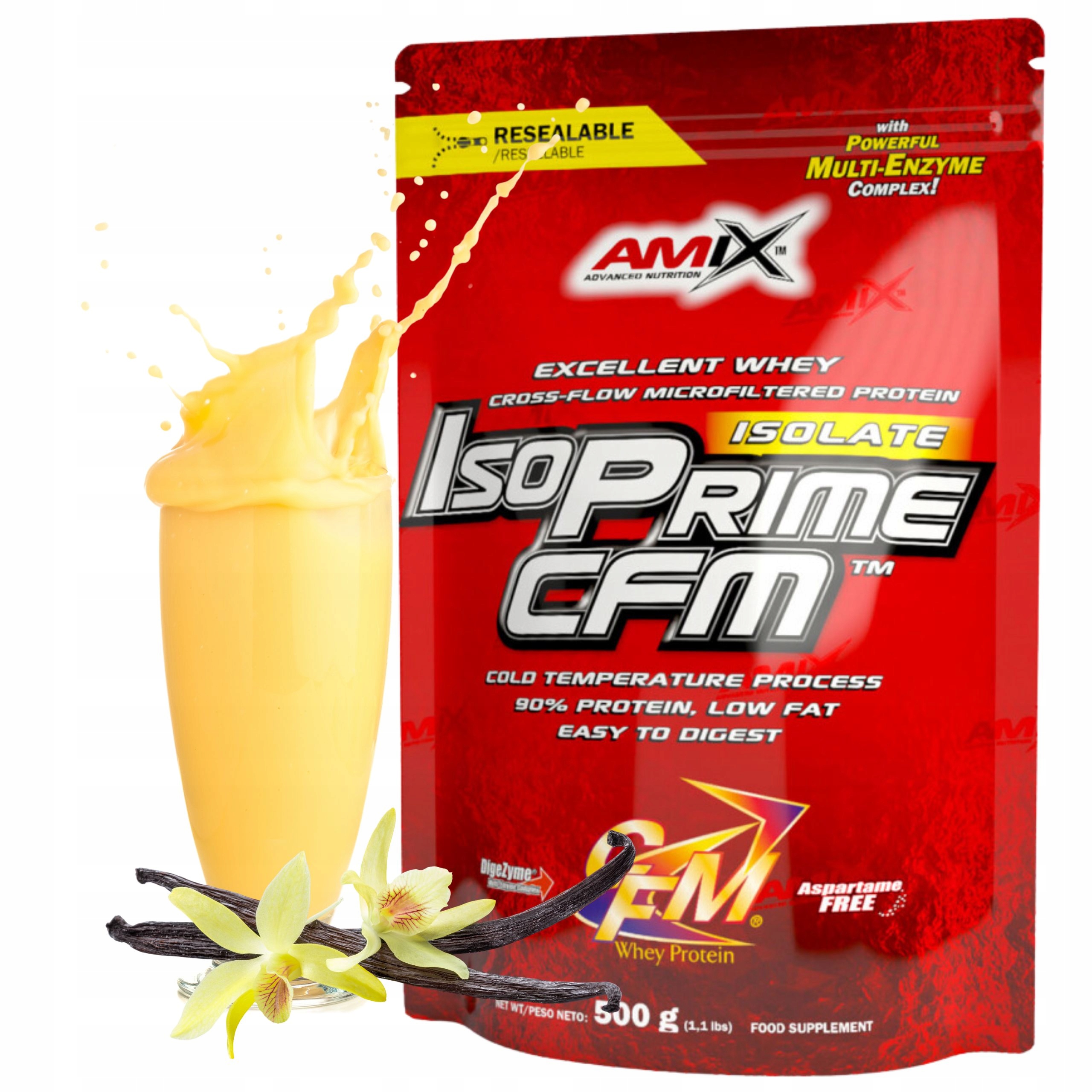 Vanilkový syrovátkový protein Izolát Wpi 90 Cfm Keto Whey protein Amix