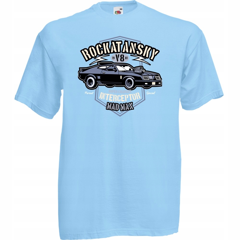 

Koszulka samochód auto rockatansky XXL błękitna