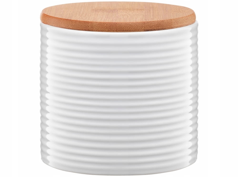 

Pojemnik ceramiczny Tuvo paski z bambusową pokrywk