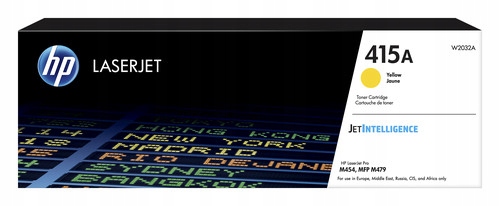 Hp 415A Yellow LaserJet Toner Cartridge, W2032A W2032A