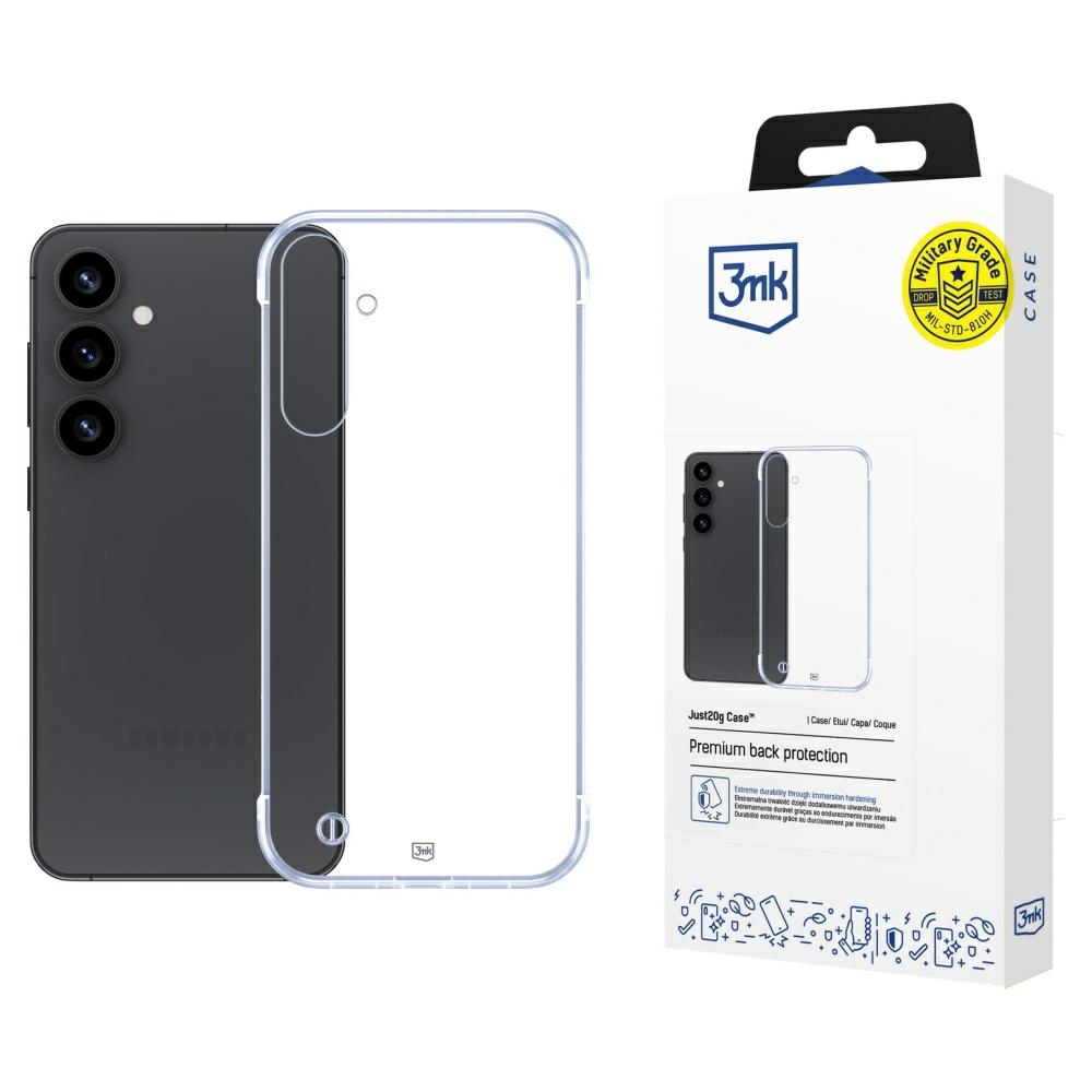 Etui 3mk Just20g Clear Case na Samsung Galaxy S25 przezroczyste 3mk