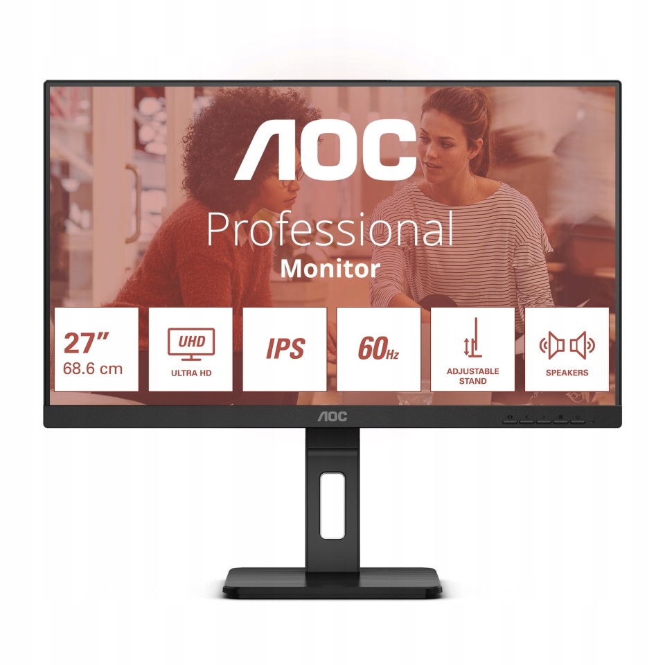 Led Monitor Aoc U27E3UF 27" 3840 x 2160 px Ips Pls