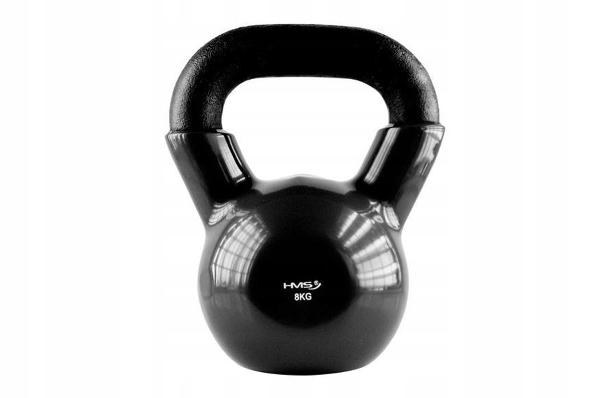 

Hantla Kettlebell Żeliwna Winylowa Knvbl 8KG /hms