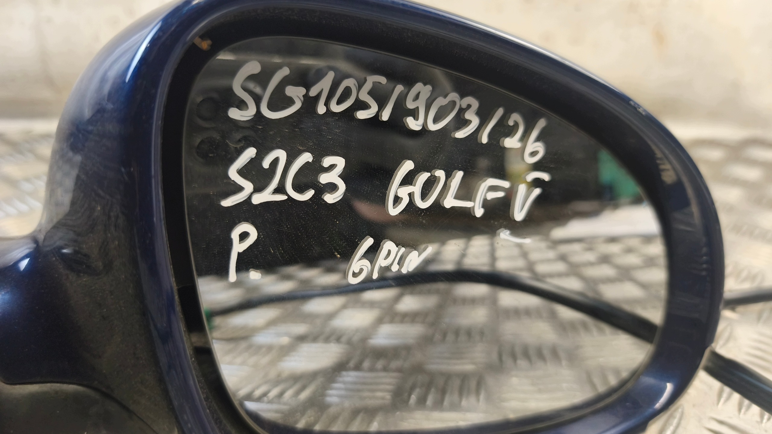 mirror right GOLF V 2005r 6PIN K: LD5Q