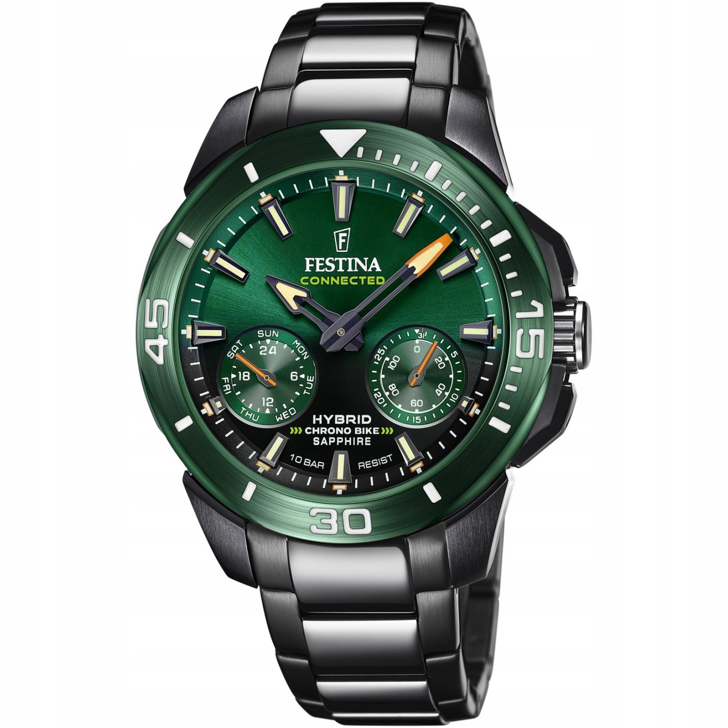 Chytré Hodinky Pánské Festina F20646-1, černý náramek
