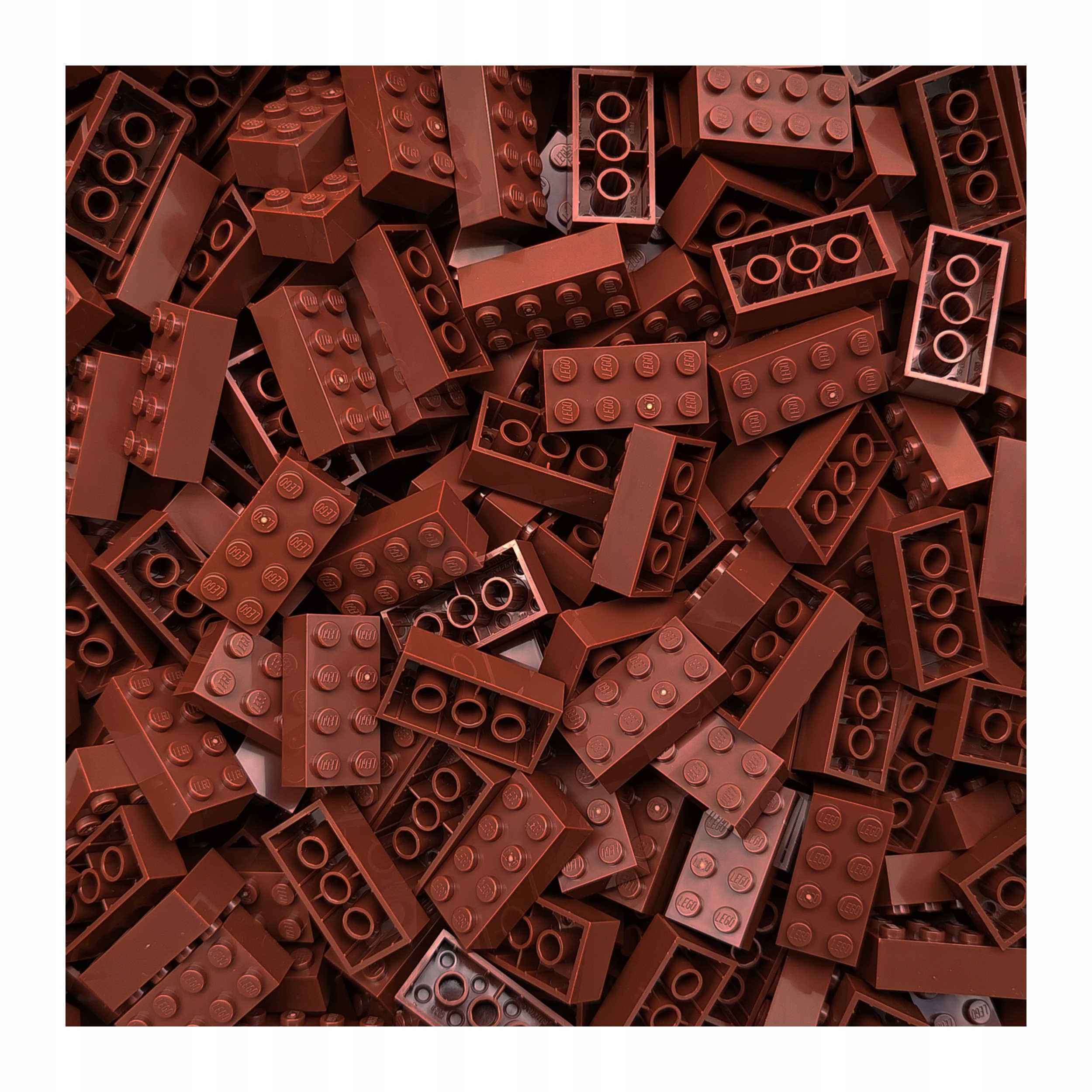 Lego Kostka Cihla 2x4 Hnědá Rb 4211201 3001 100 Ks