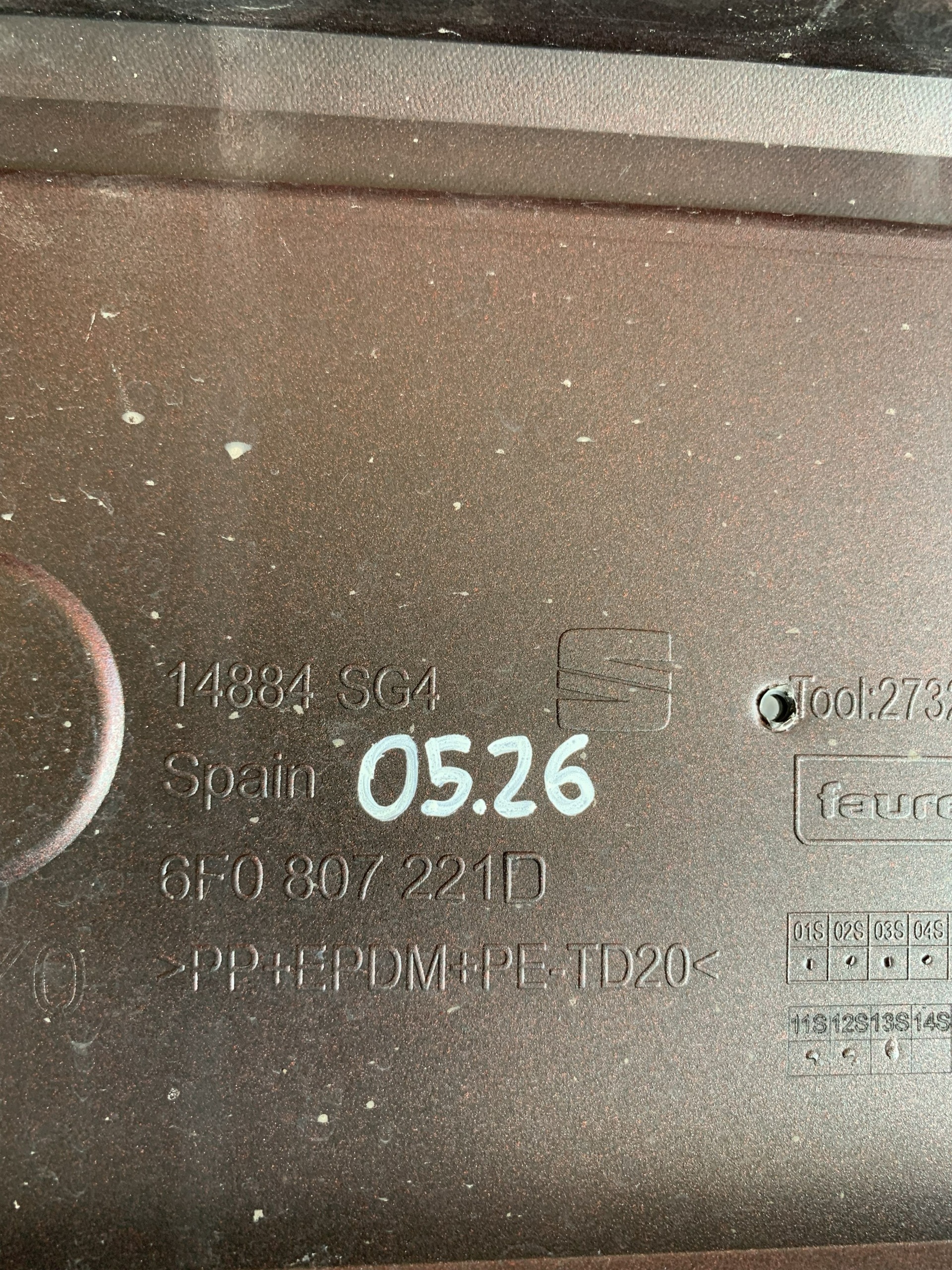 front bumper Seat Ibiza 16r 2016 PDC 6F0807221D 05.26
