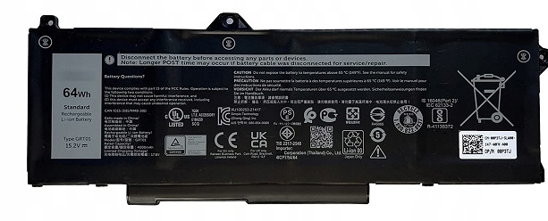 Dell Baterie 4-cell 64W Hr Li-on pro Latitude 5421,5521, 5431, 5531