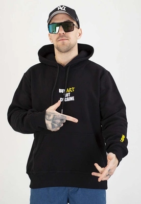 Mikina Motive S Kapucí Art Front černá