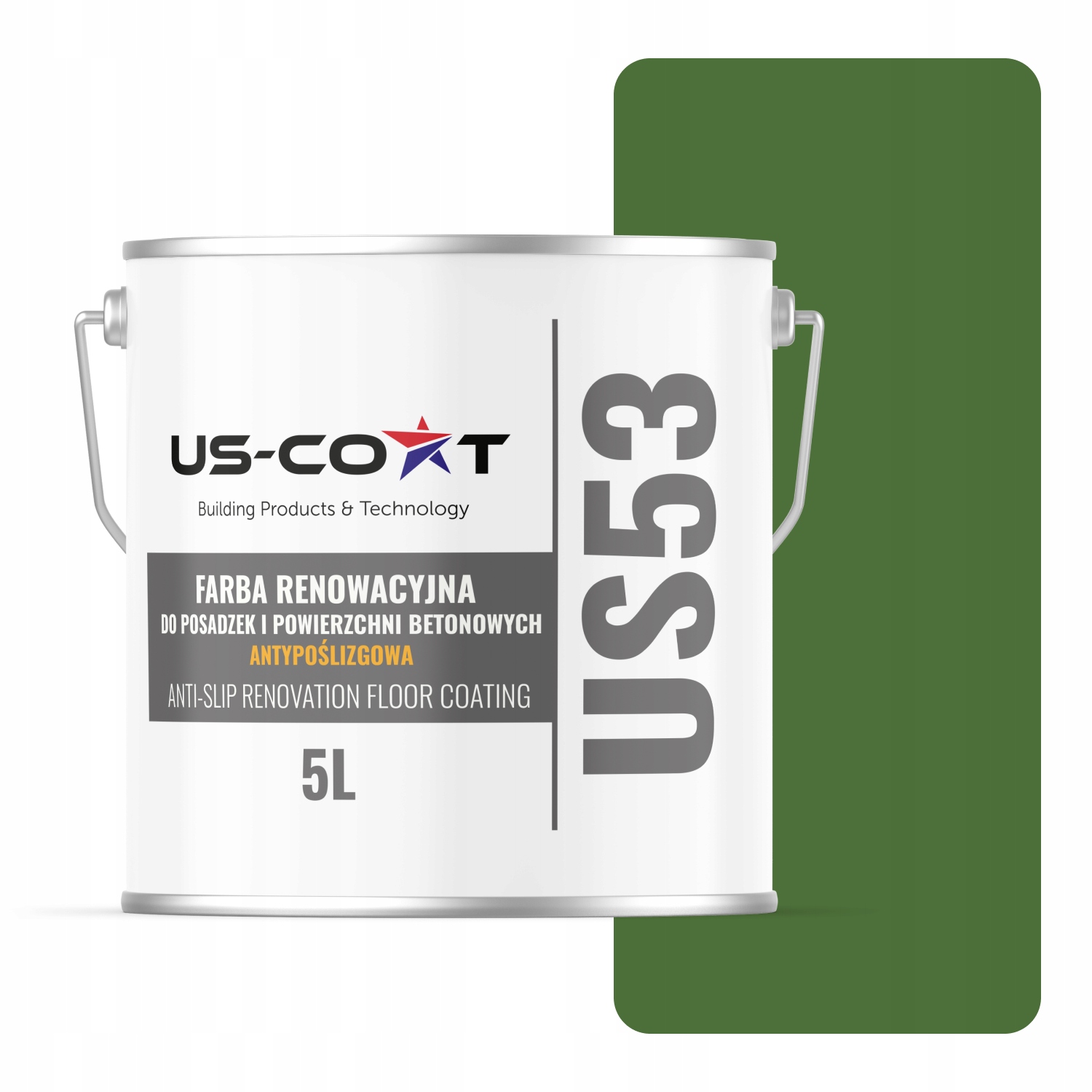 Renovačná Farba Na Podlahy Protišmyková Zelená Trávnatá Ral 6010 5 L