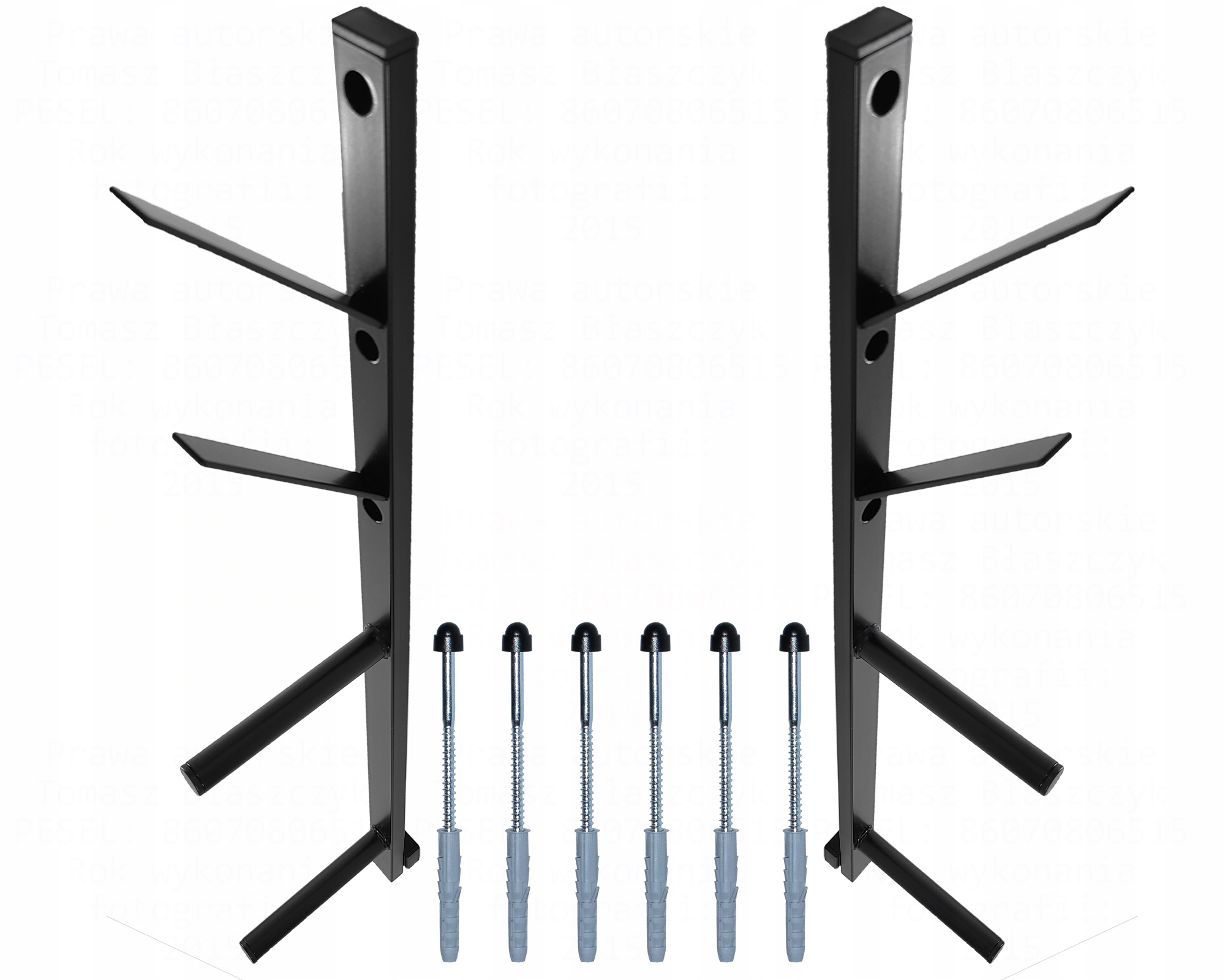 NIESPADAJĄCE CIĘŻARY WIESZAK ŚCIENNY NA GRYFY