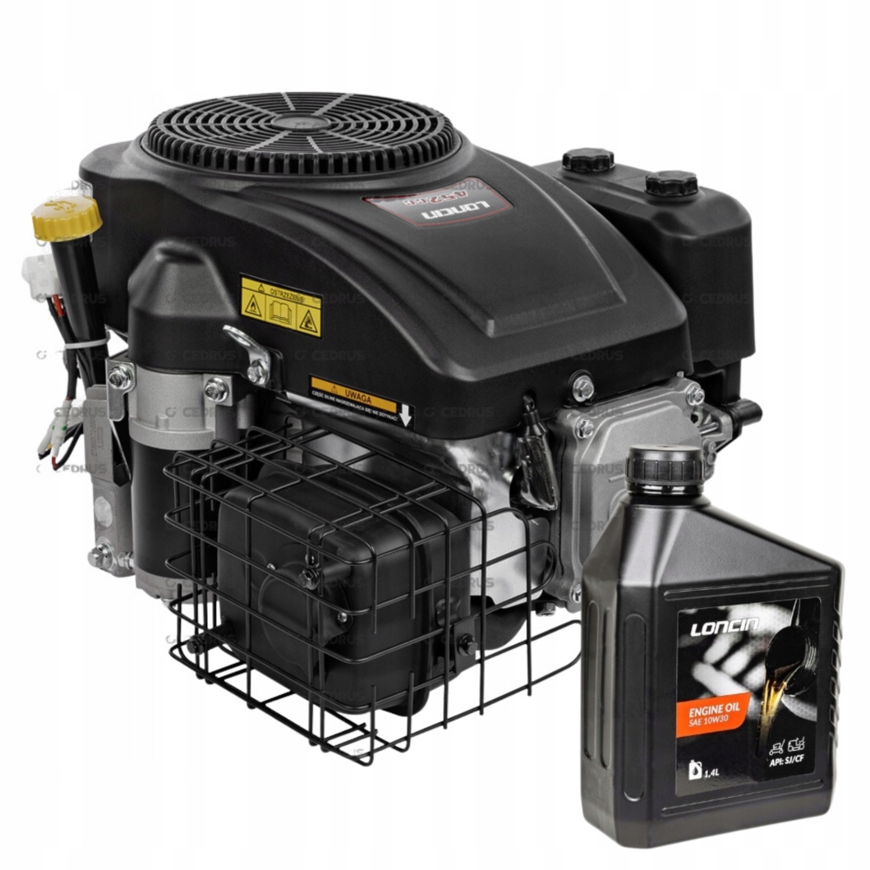 Silnik Loncin LC1P92F 16KM Do Traktorka Z Pompą Oleju 452CC 25,4MM Olej