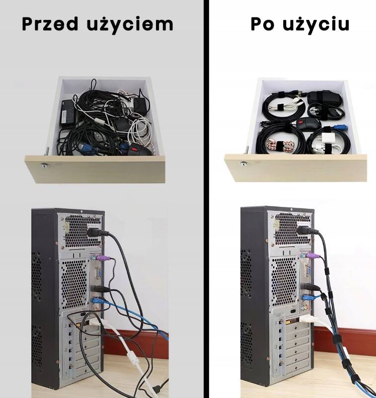 ORGANIZER NA KABLE OPASKA TAŚMA RZEPOWA RZEP DO KABLI 1M REGULOWANA MONTIS Kod producenta MT102-1