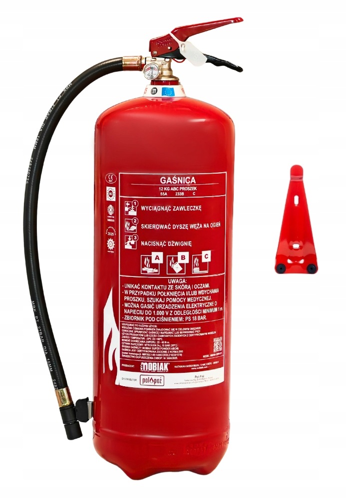Hasicí Přístroj 12 kg Abc GP12x 55A 233B C Mobiak s věšákem