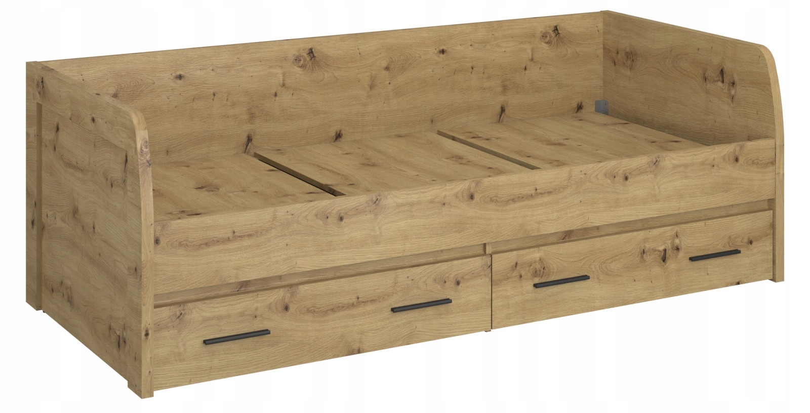 ŁÓŻKO MŁODZIEŻOWE DZIECIĘCE Z SZUFLADAMI dąb