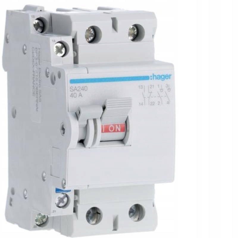 Izolačný odpojovač s možnosťou spúšťania SA240 40A 2P Hager