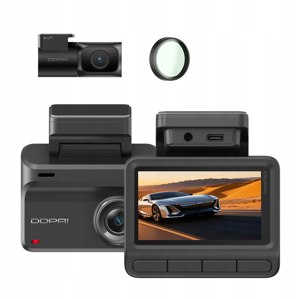 Videorekordér Ddpai Z50 Pro Automobilová 4K Gps Wifi Bt Zadní