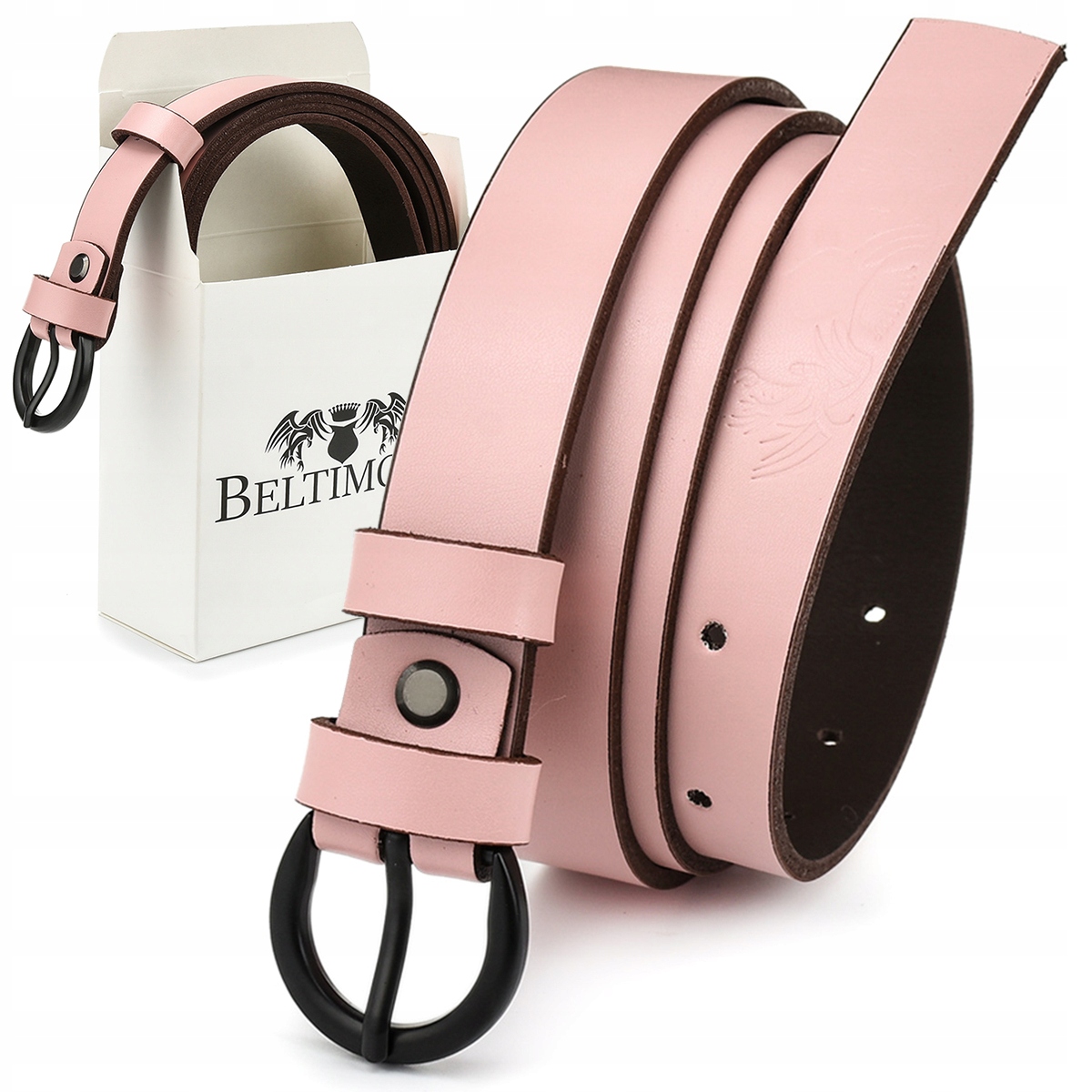 

Skórzany pasek damski do spodni sukienki Beltimore