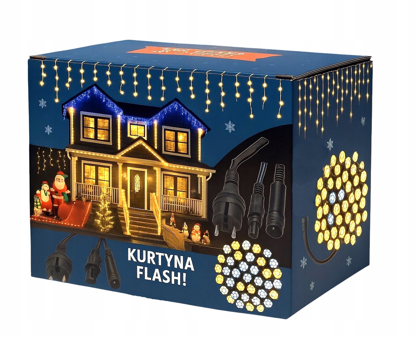 Led svetelná clona 440 Cencúle Biela Teplá Flash 31,7 m Vonkajšia IP44