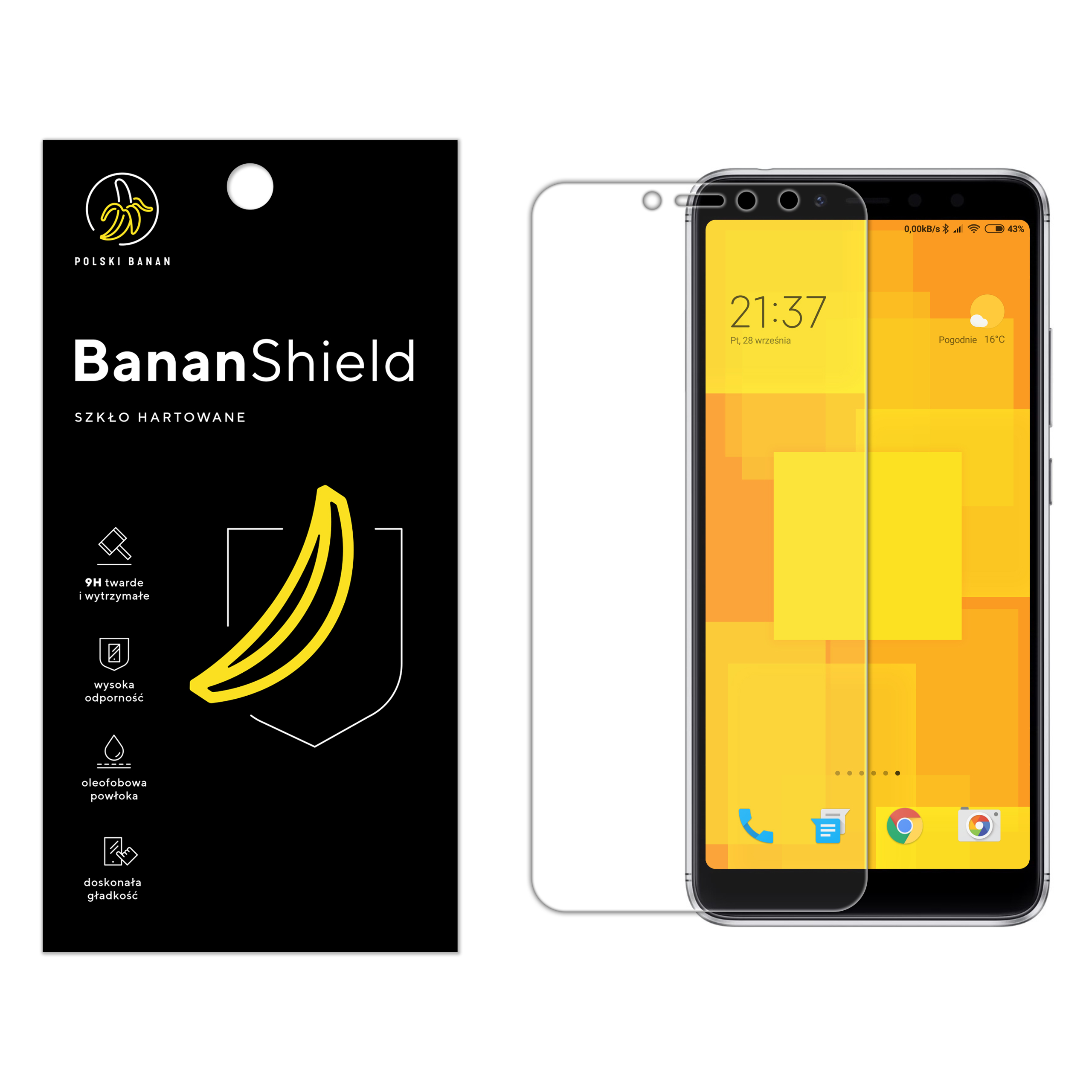

Szkło Hartowane Polski Banan 9H do Xiaomi Redmi S2