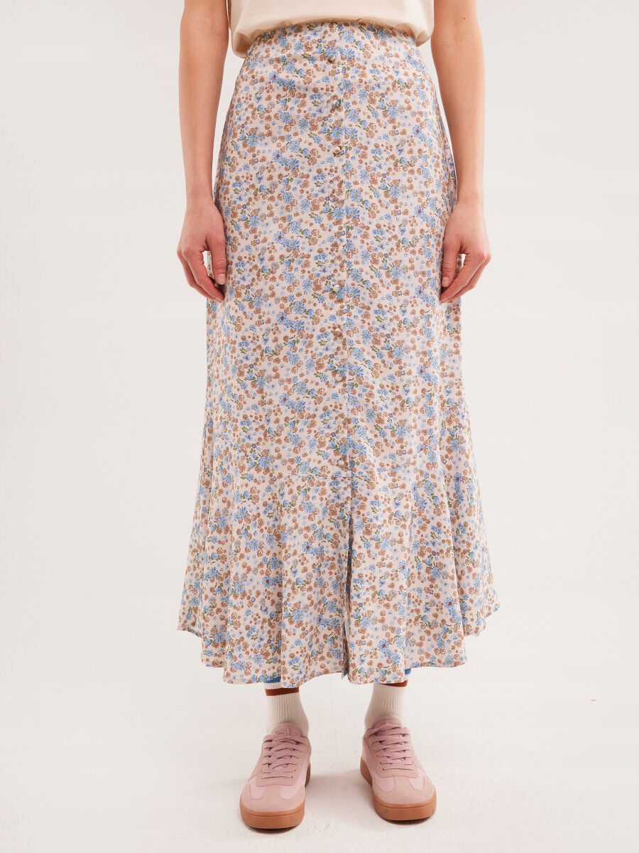 Sukně maxi viskózová sukně Big Star s květinovým vzorem Adria 000 M