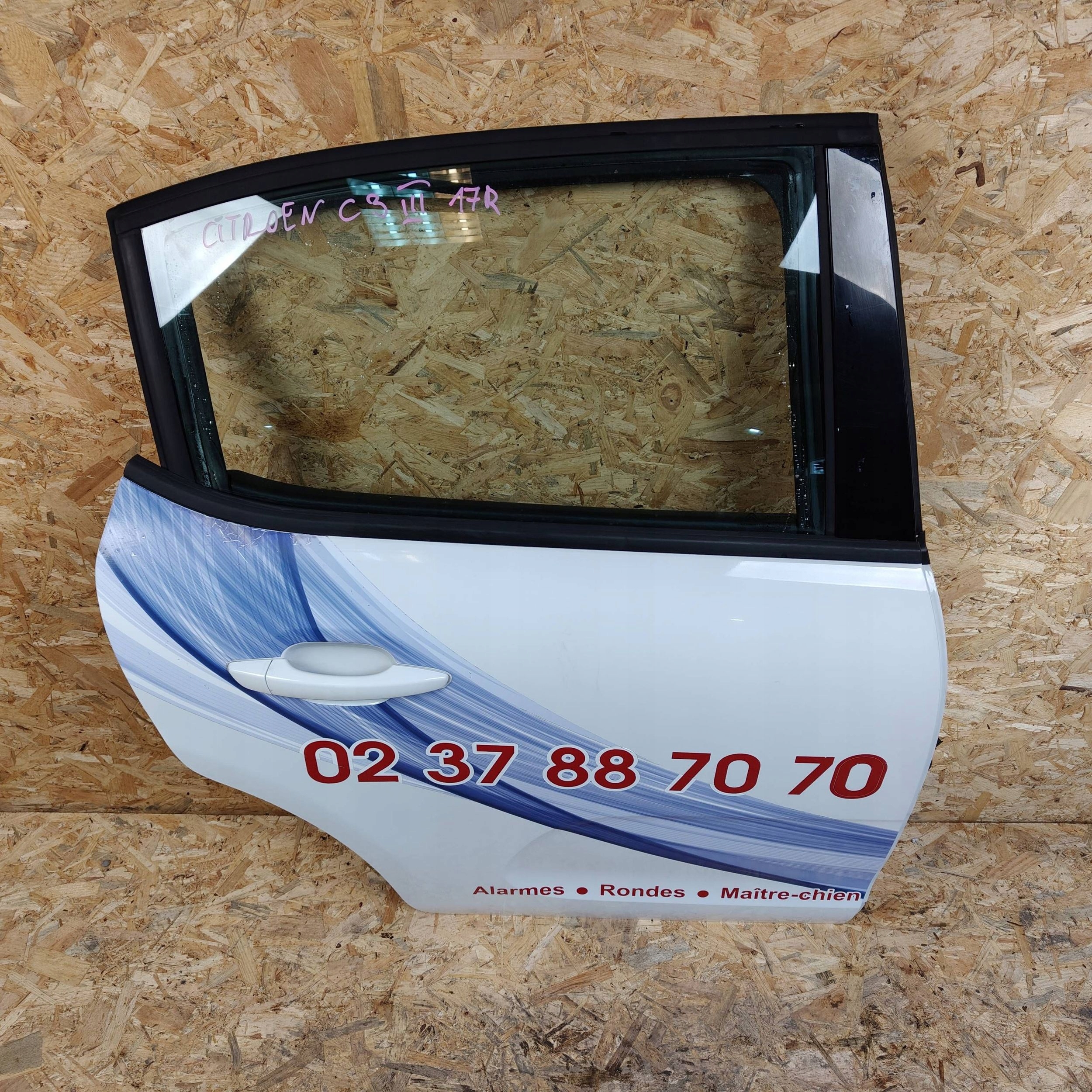 door rear. rear part side right Citroen C3 III EWPB EWP