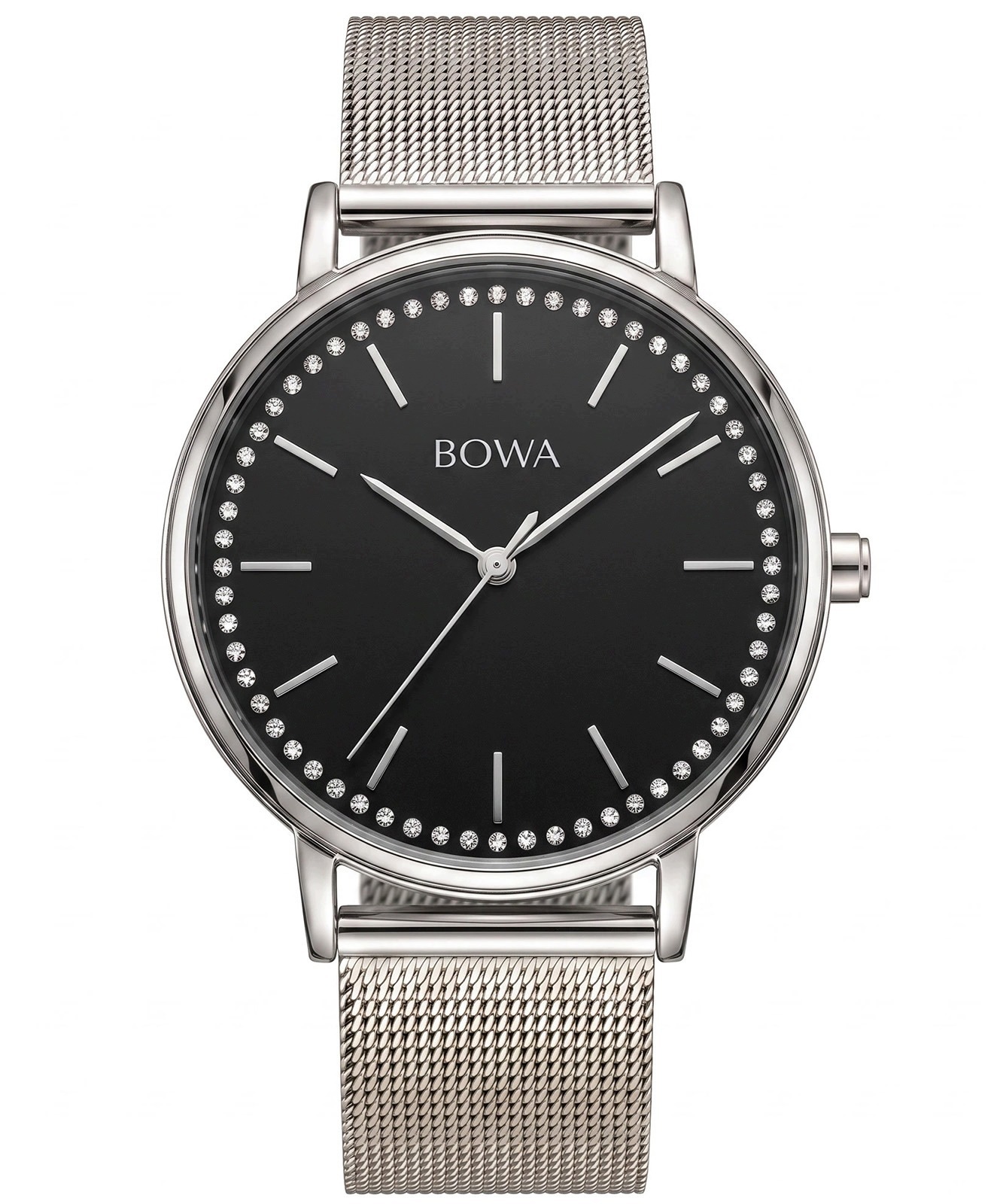 Hodinky Bowa Rio Black-Silver Mesh 38