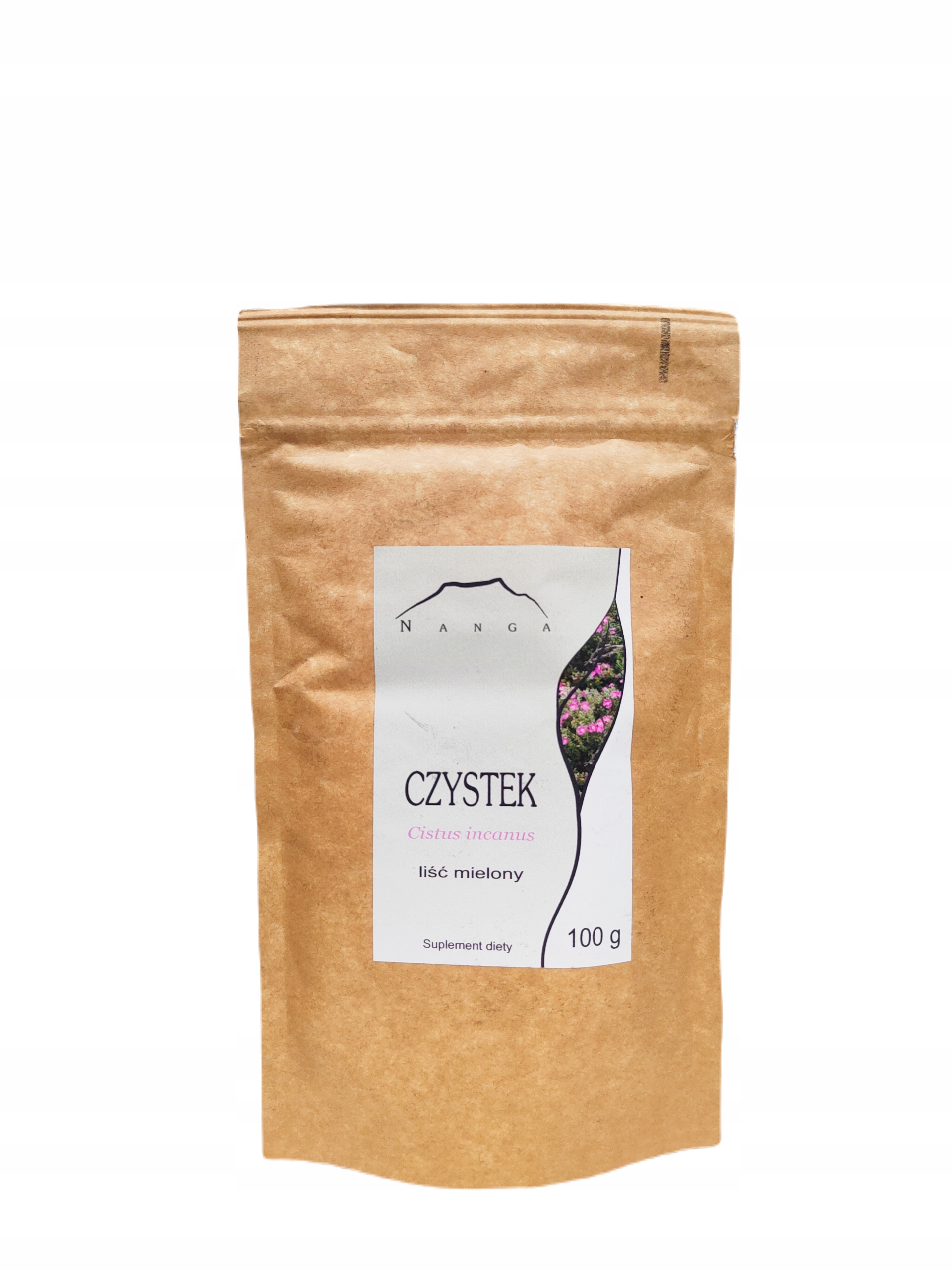 

Czystek liść mielony Cistus incanus 100g Nanga