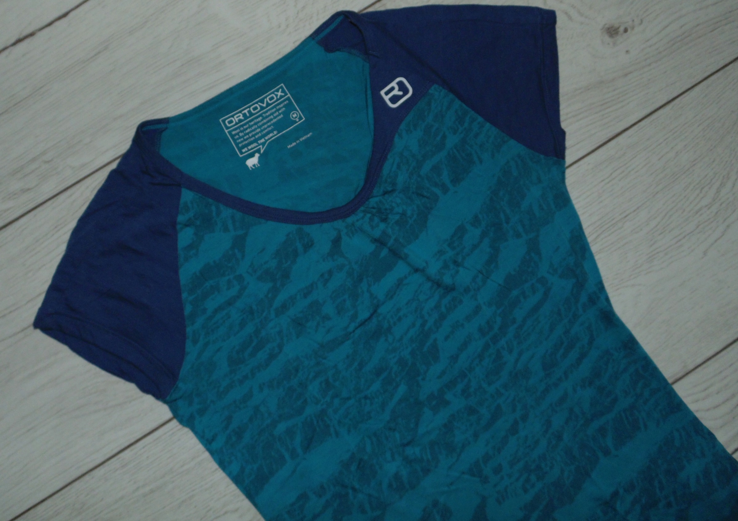 ORTOVOX KOSZULKA DAMSKA WEŁNA MERINO r. S / M Kolor wielokolorowy