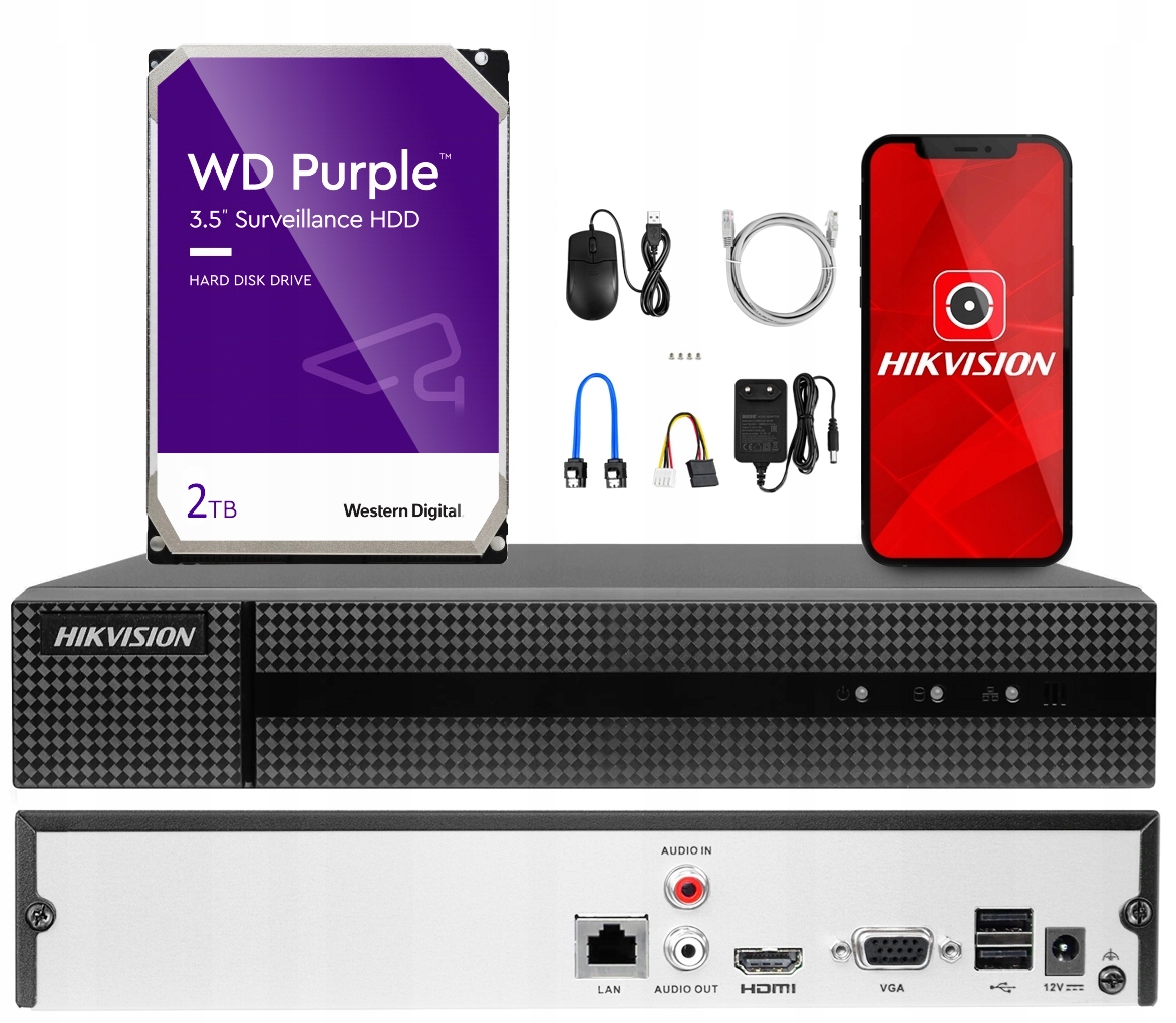 Záznamník Ip monitorovania 8ch Hikvision Disk 2TB