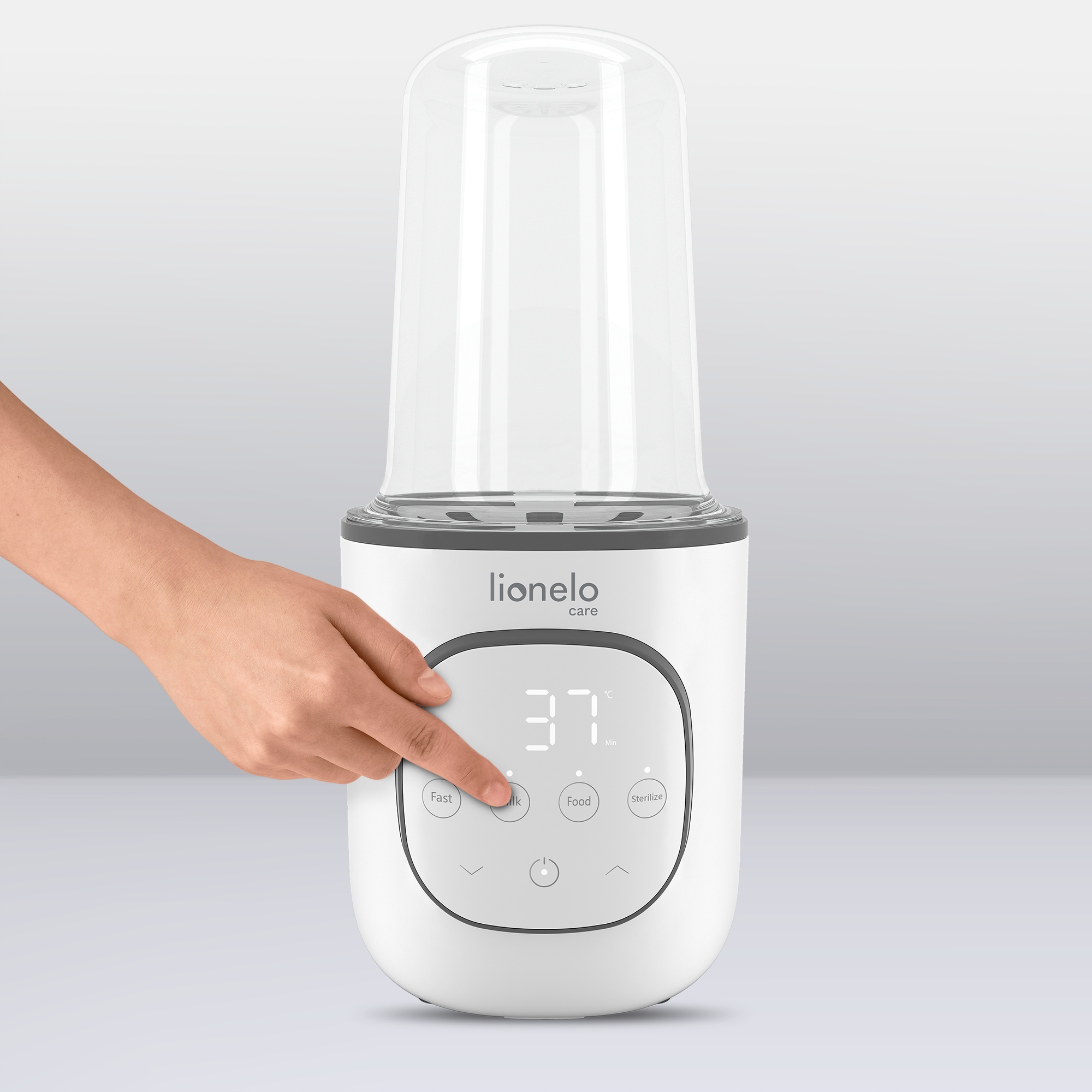 LIONELO PODGRZEWACZ 5w1 do butelek THERMUP 2.0 B Wysokość produktu 39 cm