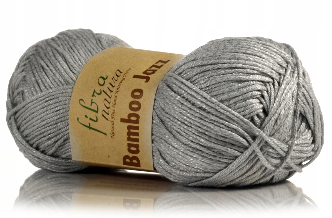 Włóczka Fibra Natura Bamboo Jazz Nr 215 Popielata