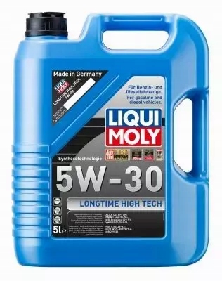 LIQUI MOLY LONGTIME HIGH TECH 5W30 C3 7L Specyfikacja jakościowa ACEA C3 API CF API SN