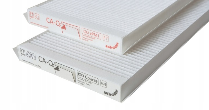 Sada Originálnych Filtrácií Zehnder Q350 450 600 (1x G4 a 1x F7) ZNFCAQG4F7KP