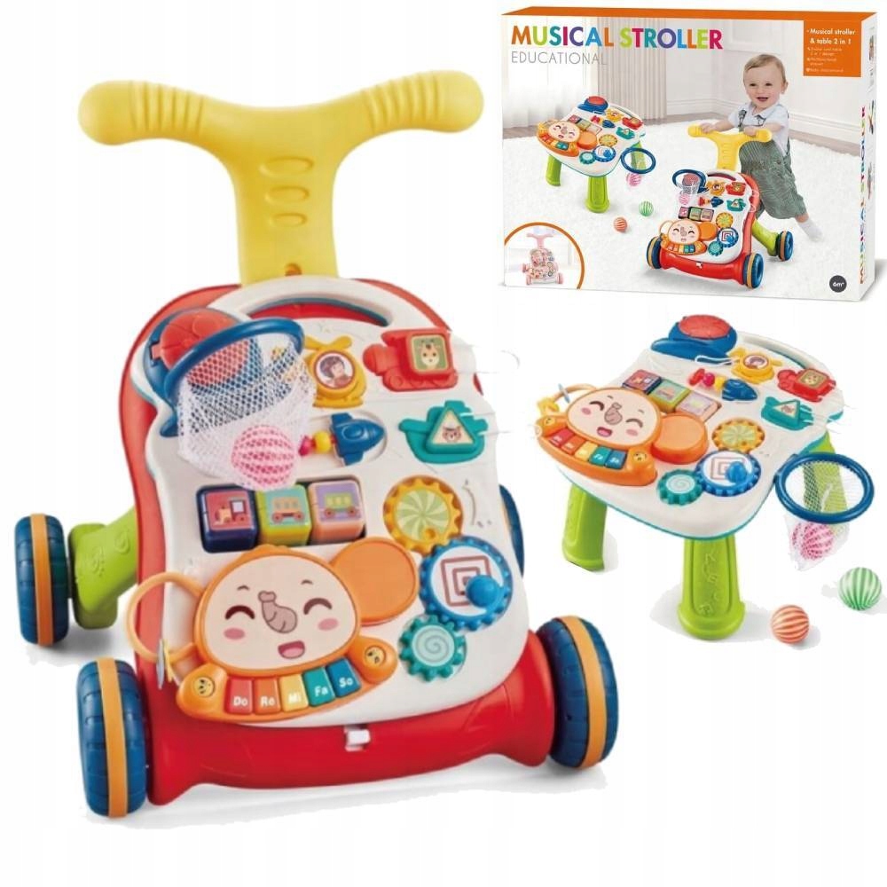 Pchacz Interaktywny Edukacyjny Stolik Pianinko