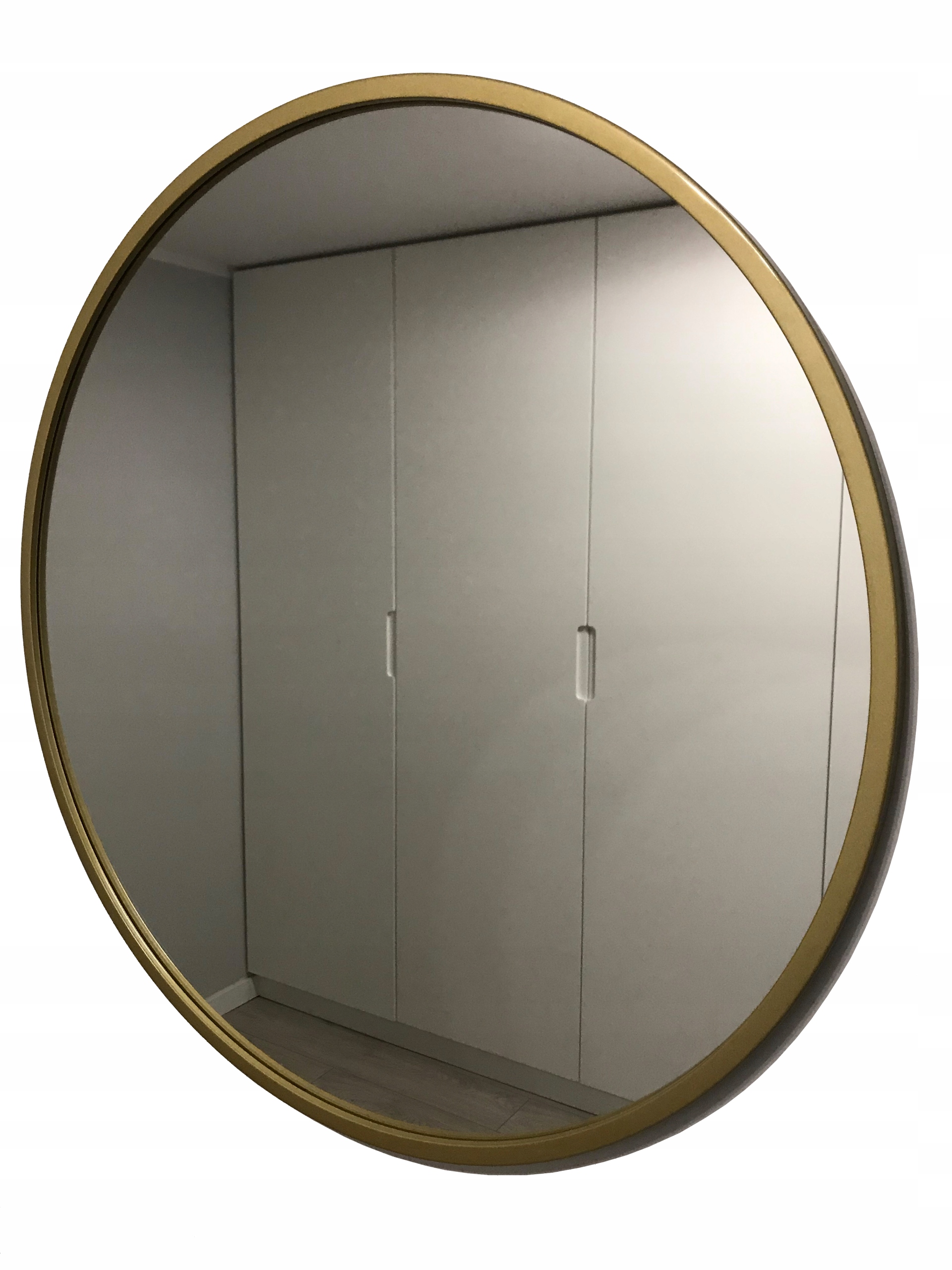 

Lustro okrągłe 50 cm złote Połysk