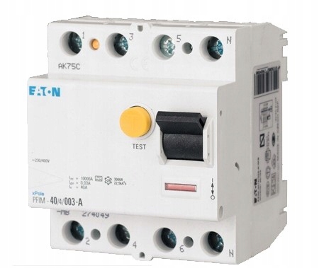 Wyłącznik różnicowoprądowy Eaton PFIM-100/4/03 4P 100A 300mA Ac