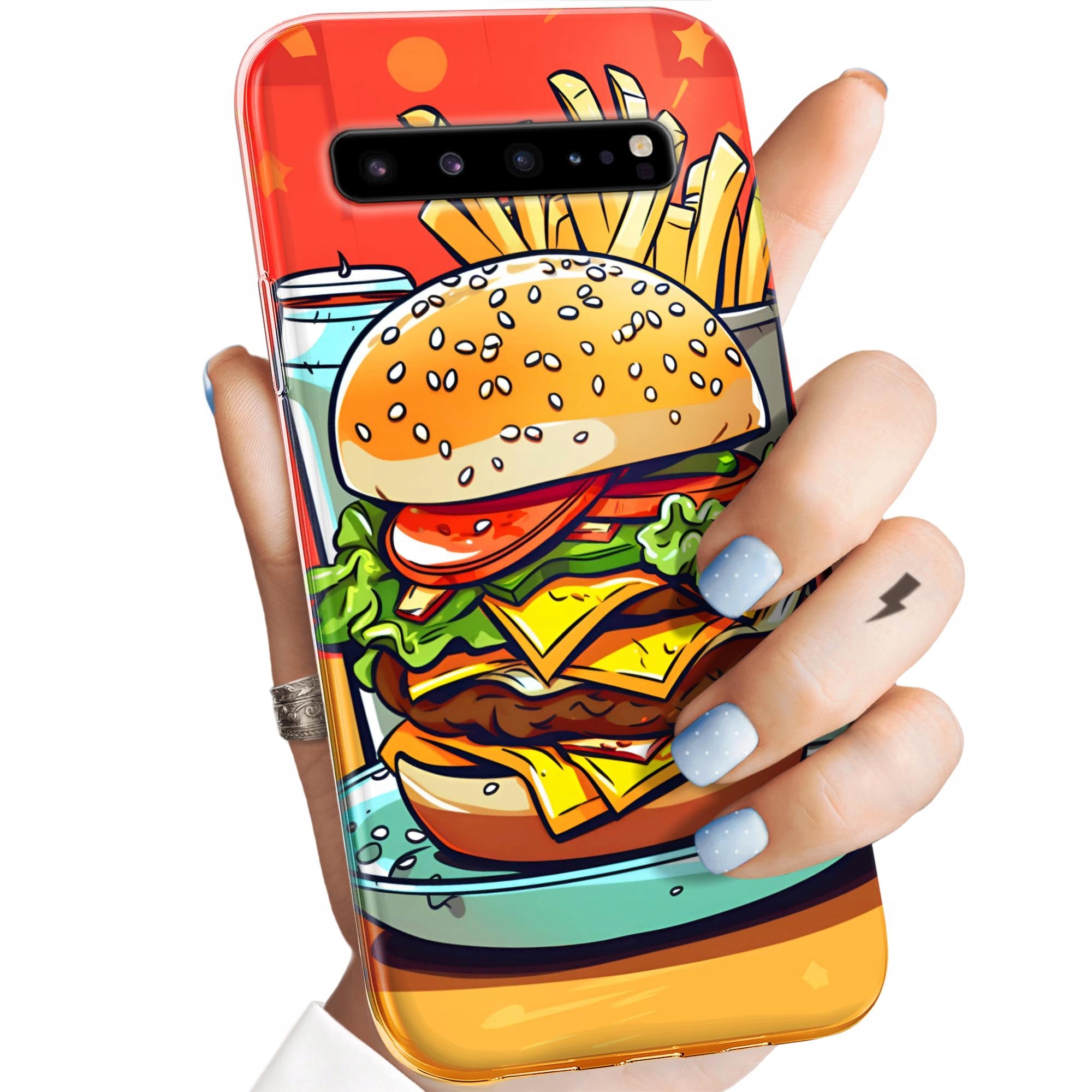 Etui Do Samsung Galaxy S10 5G Hamburger Burgery Fast-food Jedzenie