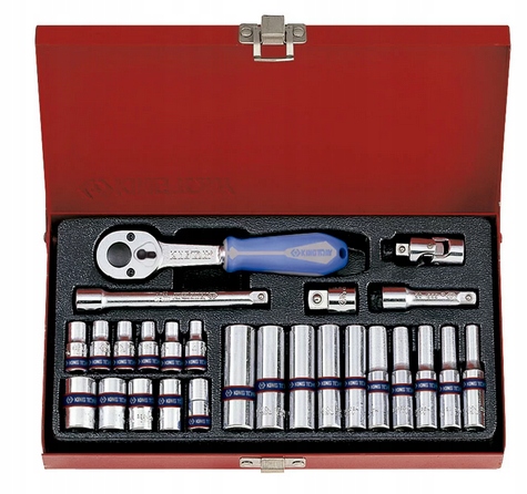 Nadstavce na račňu 1/4" Krátke, predĺžené 4-13mm, 6-hranné King Tony 2526MR