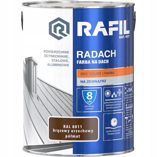 Radach 5L hnědý ořechový Ral 8011 polomatný Rafil